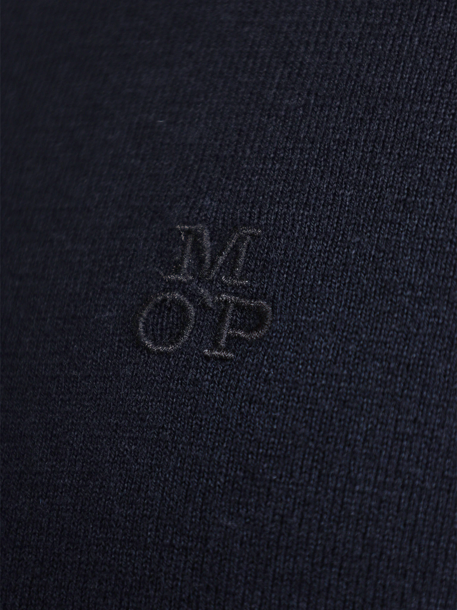 Джемпер темно-синего цвета из смесового хлопка